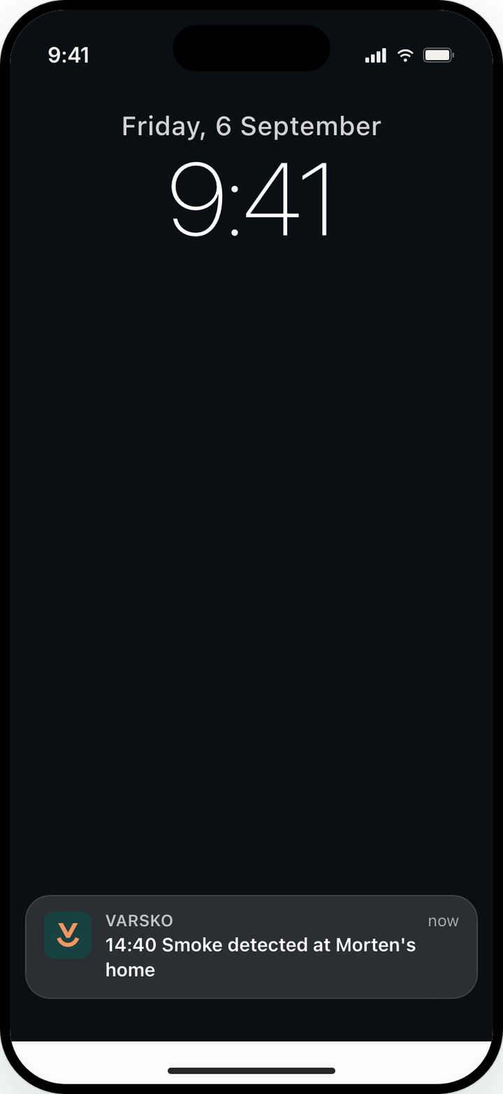 Jens's phone during the incident